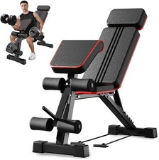 Adjustable Weight Bench Full Body Workout Multi-Purpose Foldable Strength Traini
