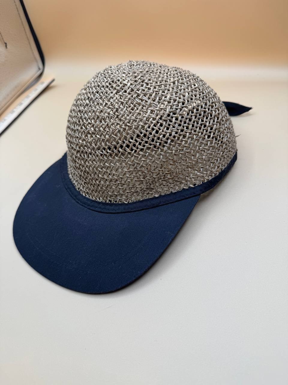 Vented Straw Baseball Cap Lightweight Summer Hat … - image 2