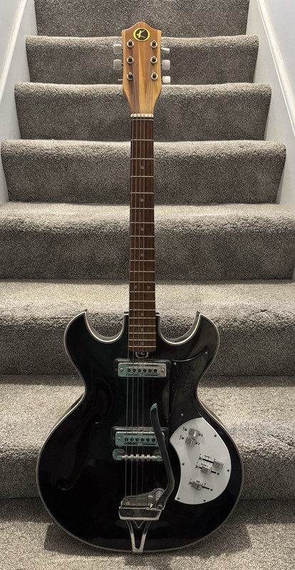 Vintage Kay EP-90T Thinline Electric Guitar With Vibrato Japan FiX PARTS RESTORE