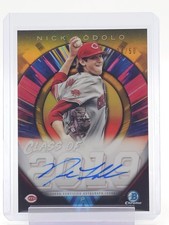 NICK LODOLO 2019 BOWMAN DRAFT CLASS OF 2019 GOLD REFRACTOR AUTO /50 Q3839