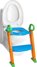 Potty Training Toilet Seat Chair with Sturdy Anti-Slip Step Ladder for Kids Boys