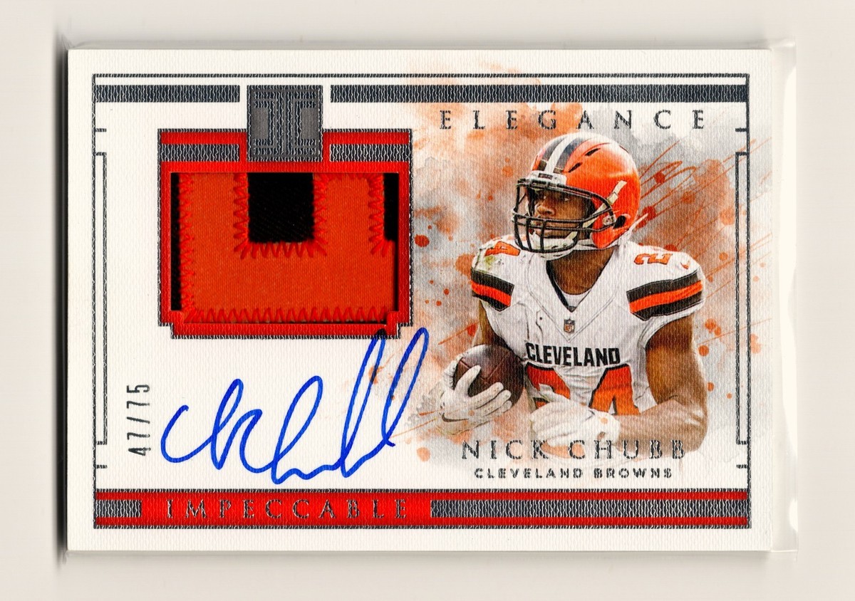 2019 Panini Impeccable - Elégance Veteran Patch Autographs Nick