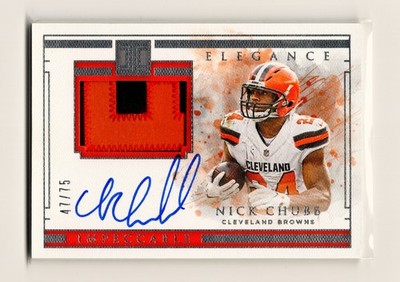 2019 Panini Impeccable - Elégance Veteran Patch Autographs Nick