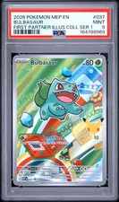 2026 POKEMON MEP FIRST PARTNER ILLUSTRATION COLLECTION #037 BULBASAUR PSA 9
