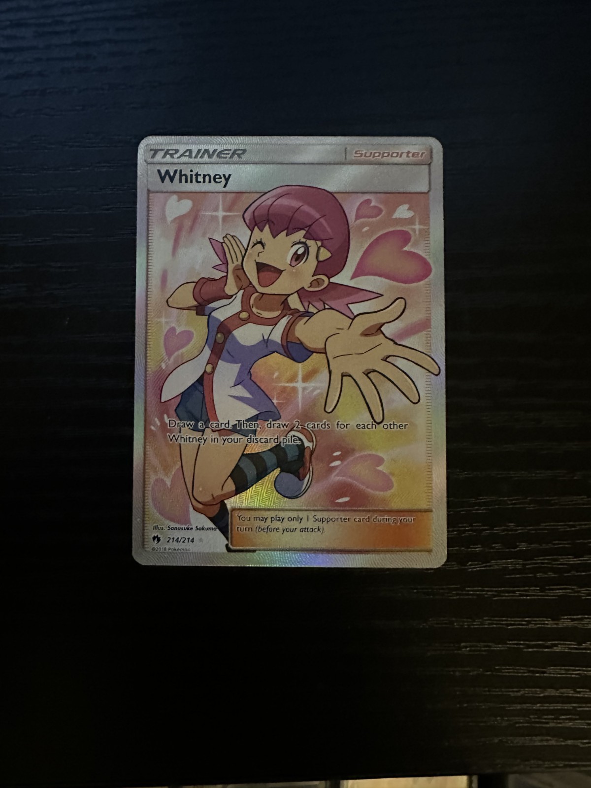 Whitney Full Art 214/214 Sm-Lost Thunder Holo NM+