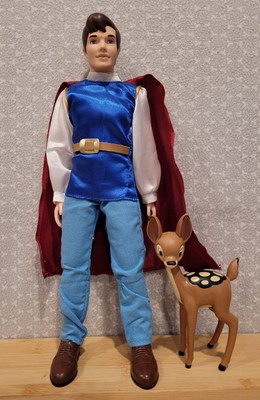 Disney Store Snow White The Prince Florian Doll Deer Friend Figure Set 