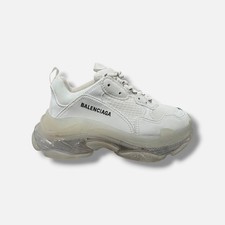 Balenciaga Women's White Triple S Clear Sole Sneaker Shoes Size EU:39 US:9