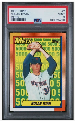 1990 TOPPS #2 NOLAN RYAN METS HOF PSA 9