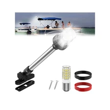 12-Inch Bimini Top Stern Light for Pontoon, Anchor Light Pontoon Boat Lights ...