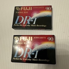 Fuji Blank Cassette 90min DR-I Normal Bias Audio Tape, Brand New, Factory Sealed