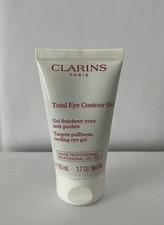 Clarins Total Eye Contour Gel Targets Puffiness, Cooling Eye Gel 50 ml Sealed 