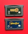 Golden Sun & Lost Ages Nintendo Game Boy Advance Lot 2 Games Authentic Saves RPG
