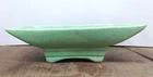 Vintage McCoy Pottery #1802 Light Green Speckled Planter Trinket Soap Dish