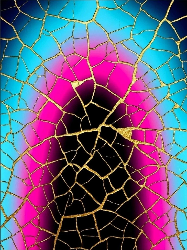 Arte Abstracto Kintsugi.