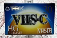 New Sealed TDK VHS-C HG Ultimate 30 NEW NIP Blank Camcorder Video Cassette Tape