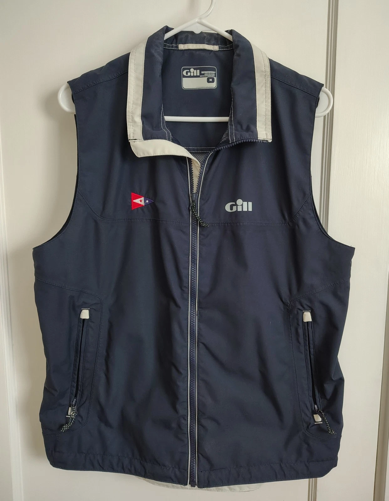 Gill Inshore Mens Sailing Full Zip Vest Size Medium / Waterproof