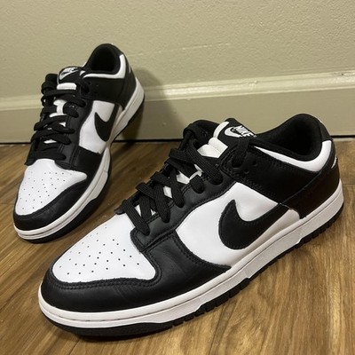 Nike Dunk Low Shoes Mens Size 10.5 Black White Panda Sneakers Casual DD1391-100