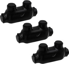 3-Pack Insulated Inline Splice Connector 2 Gauge Wire 2-14 Wire Range 1 Port
