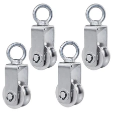 Cable Pulley Wheel Stainless Steel Swivel Block Silence Rotation... 