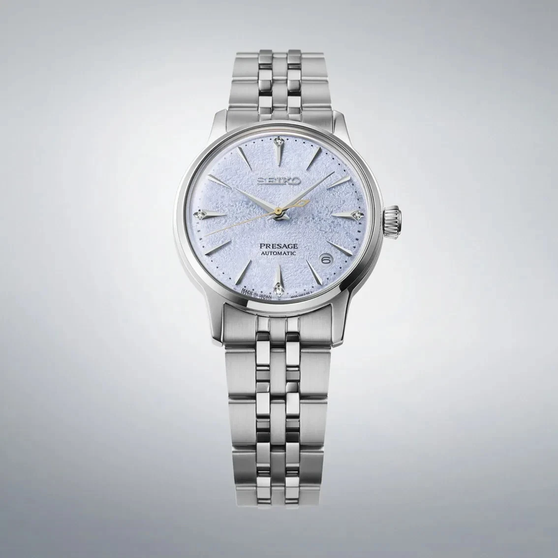 Reloj para mujer Seiko Presage SRPL61J1 automático esfera azul claro acero inoxidable