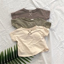Baby Boys T Shirt Short Sleeve Casual Cotton Summer Top Clothing