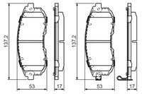 1X Bosch 0 986 494 337 Bremsbelagsatz Scheibenbremse FüR Nissan Suzuki