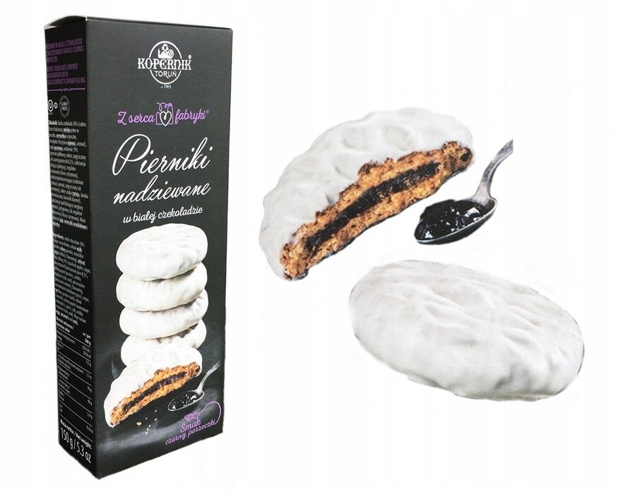 KOPERNIK GINGERBREADS FILLED IN WHITE CHOCOLATE 150G Gingerbread