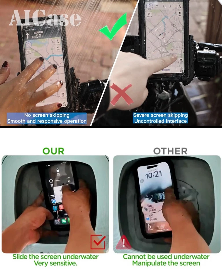 Funda impermeable para teléfono de buceo submarino para iPhone 16 15 14 13 12 Samsung Foto 4 de 4