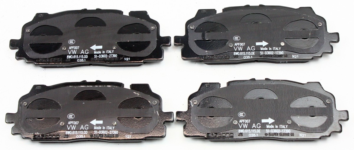 Brake Pads Set of 375mm Audi A6 4K 8W0698151BE New Original | eBay
