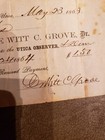 HISTORICAL 1863 64  CHECK UTICA OBSERVER WITT GROVE  box4 — photo 4