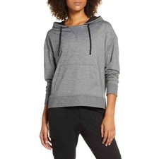 Zella Zellness Cozy Gray Pullover Hoodie Sweatshirt Women's Sz Large
