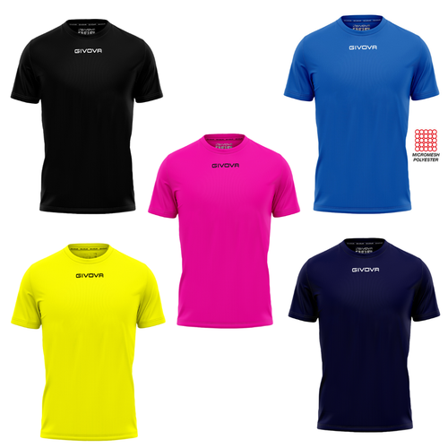 T-shirt Givova In 100% Cotone – Uomo Donna Bambino, Manica Corta, 6 Colori