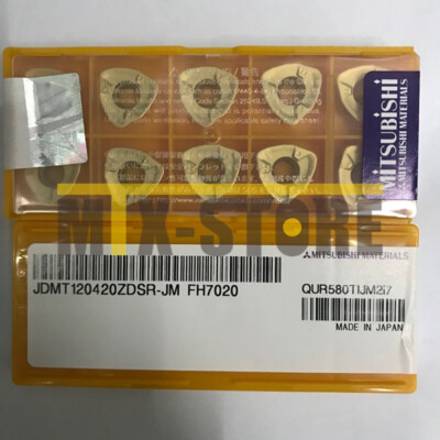 10 Inserti In Metallo Duro Mitsubishi JDMT120420ZDSR-JM VP15TF – Nuovi, Scatola Da 10