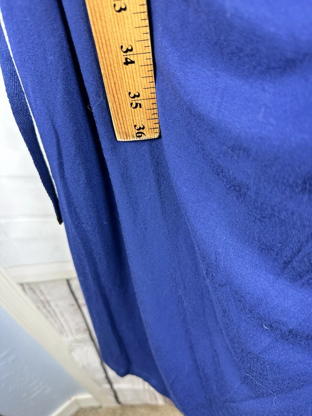 UNDERCOVER Abito Victoria's Secret S blu navy increspato lati manica corta scollo drappeggio