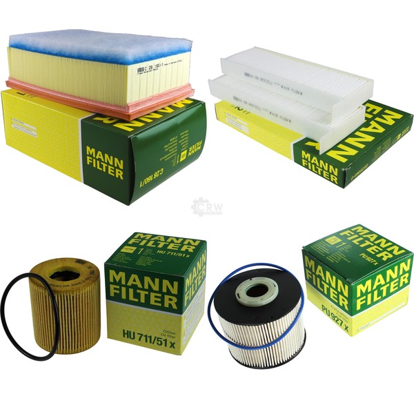 Mann-Filter Inspektionspaket FüR Peugeot 5008 3008 GroßRaumlimousine 2.0 Hdi-image