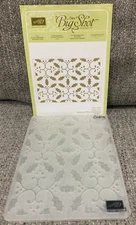 Stampin Up Embossing Folder ** HOLLY TEXTURED IMPRESSIONS **