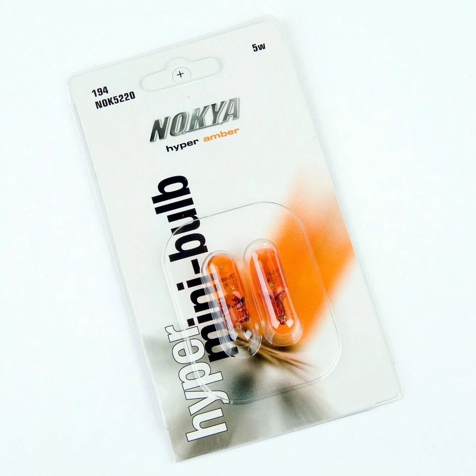 Nokya 194 168 2825 Nok5220 5W Amber Two Bulbs Front Side Marker Upgrade Fit - Изображение 3 из 4