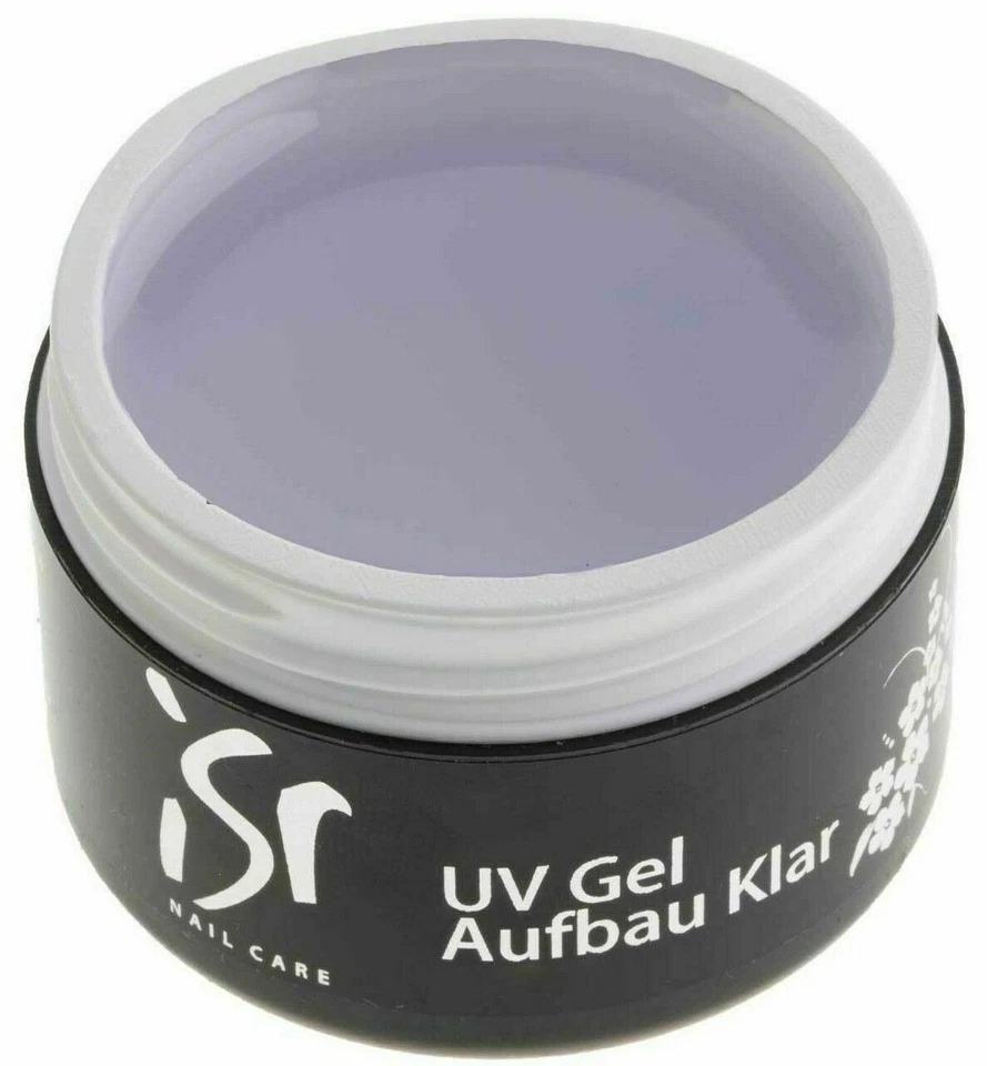 ISR NAIL CARE ISR 30ml UV Gel Aufbau Klar Mittelviskos Nagelgel 3in1 3 Phasen 1 Phasen Builder
