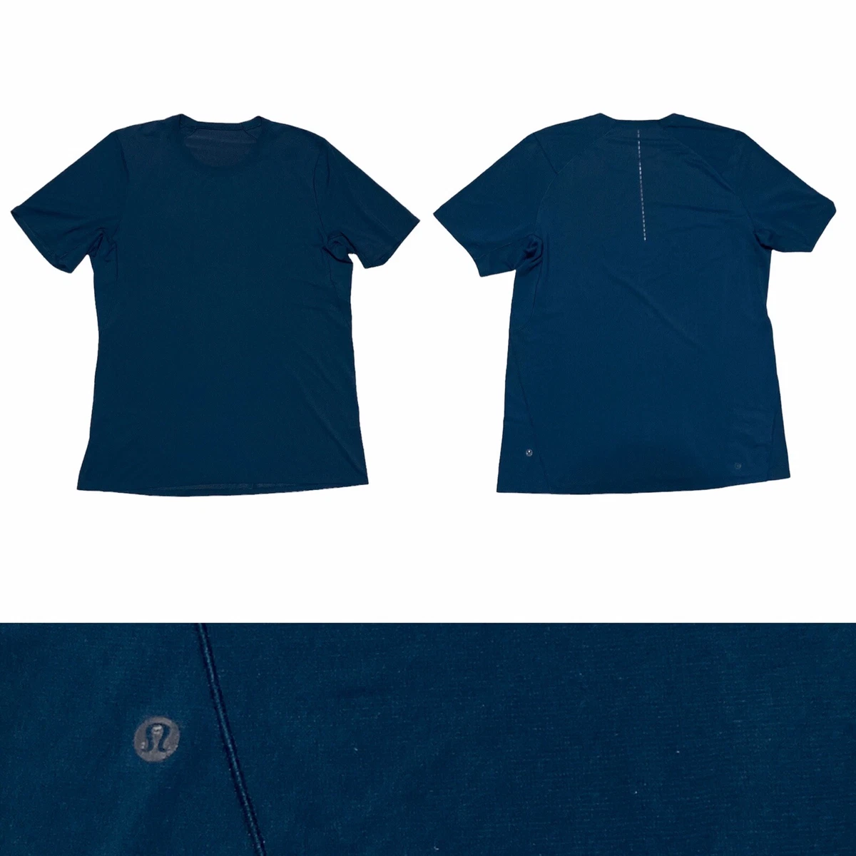Lululemon Inner Pocket Workout Short Sleeve T-shirt Men’s size Large in Blue