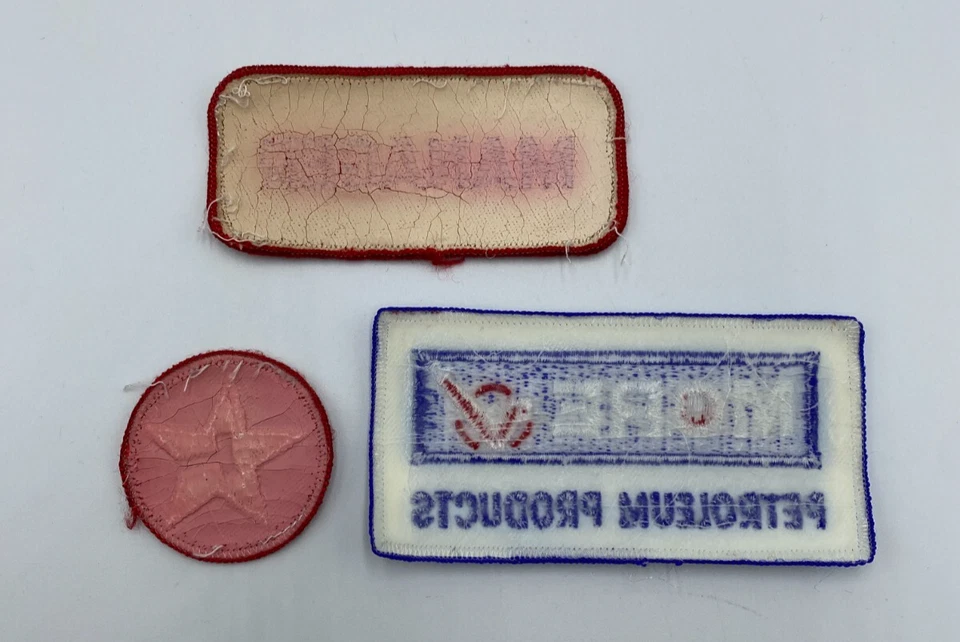 Vtg Gas Service Station Employee Manager Patches Texaco Petroleum Lot Of 3 - Image 2 of 2