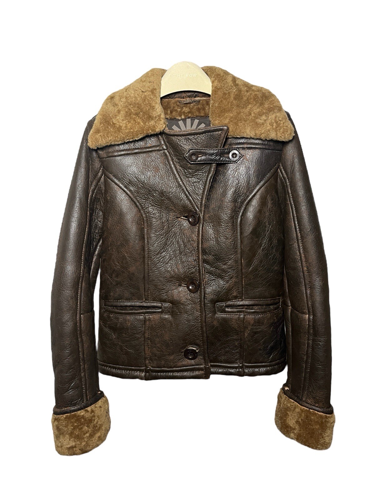RARE UGG Australia 100percent Sheepskin Shearling Leather Jacket Coat Size SMALL image 2