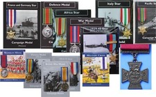 REPRODUCTION British Miniature Campaign Medal with Information Card