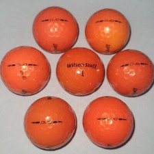 12 Orange Wilson Staff Duo Used Golf Balls 3A Value Grade AAA