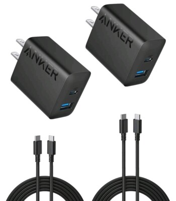 Anker Charger 20w.2.port.2pack B2348112ATC New 