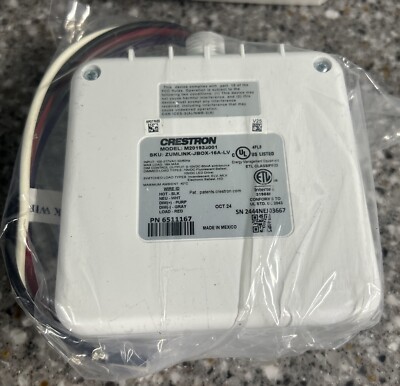 Crestron J-Box Load Controller ZUMLINK-JBOX-16A-LV - Open Box