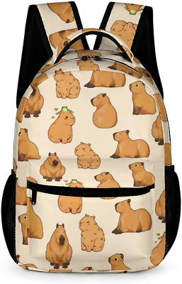 Capybara Rucksack Für Teens - Süßer Tierrucksack Für Schule, Reisen & Abenteuer