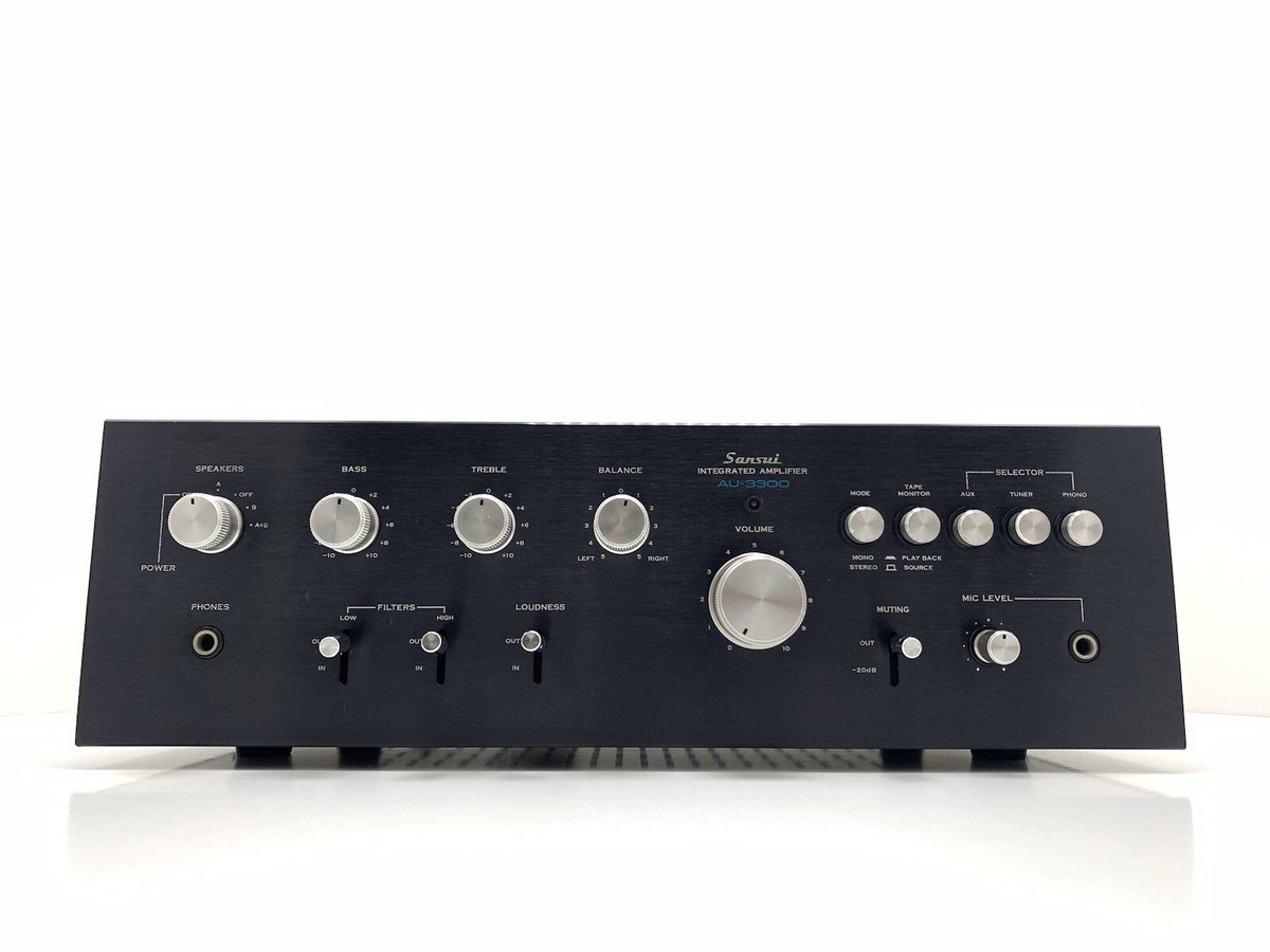 サンスイ SANSUI AU-3300 ジャンク SANSUI AU-3300 Integrated Stereo Amplifier 2x38 WRMS Vintage
