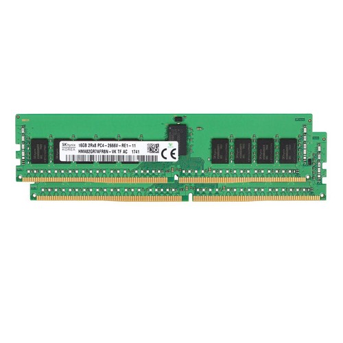 SK Hynix DDR4 32GB(2 x 16GB) 2666MHz PC4-21300 2Rx8 1.2V REG Server Memory RAM - Picture 3 of 15