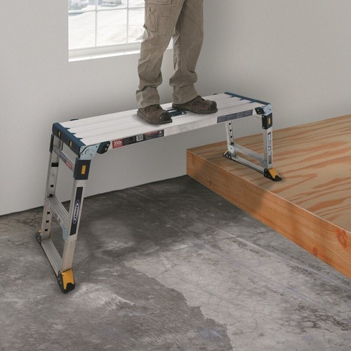 Werner Adjustable Pro Work Platform Folding Heavy Duty 115cm x 40cm 79023 - Picture 3 of 8