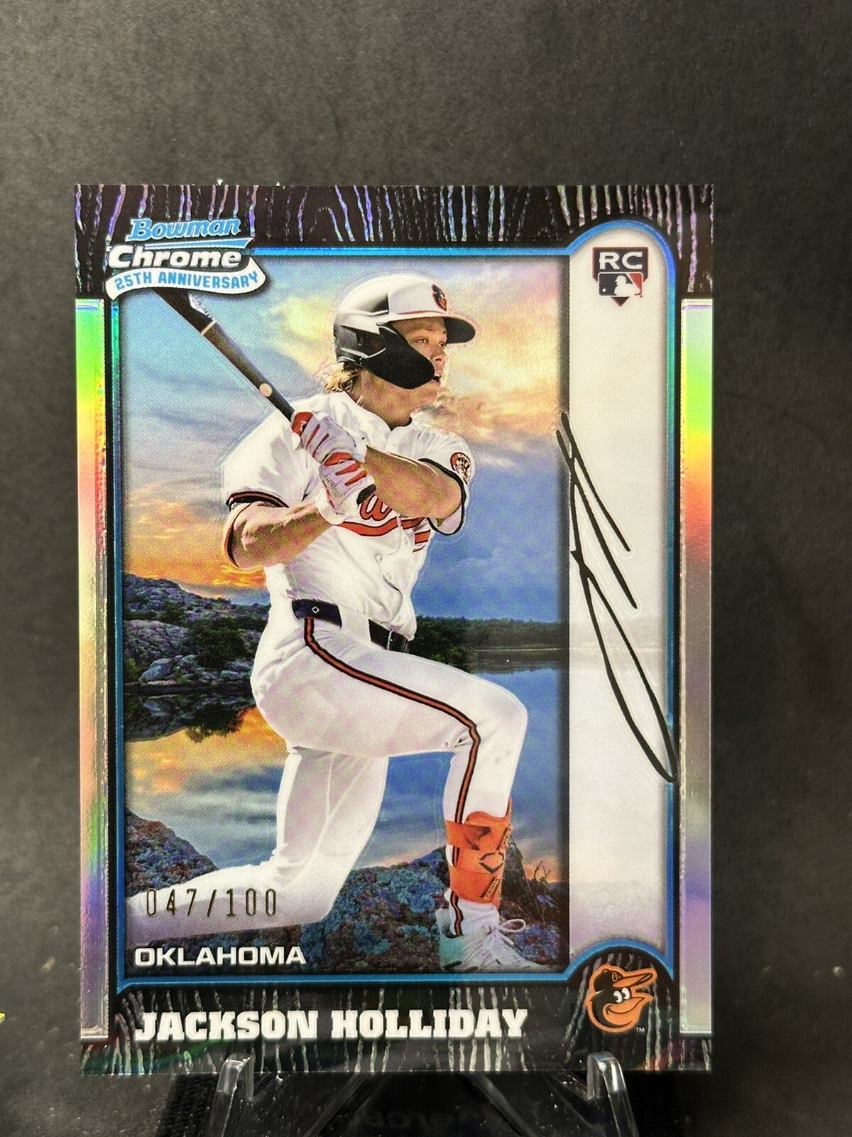 2024 Bowman Chrome 25th Anniversary International Refr.  Jackson Holliday /100